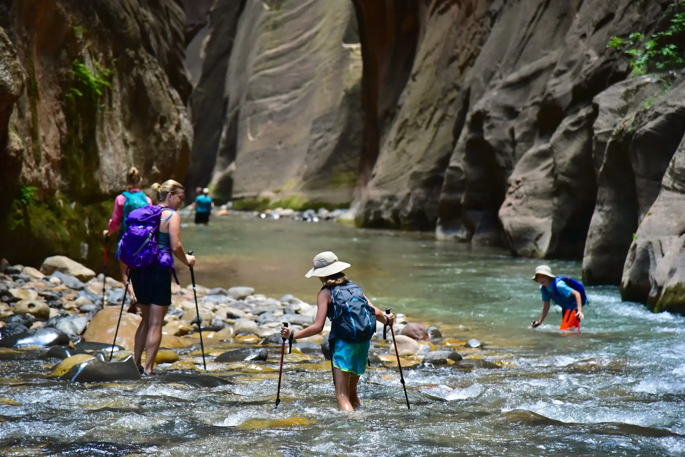 The Narrows in Zion National Park.
